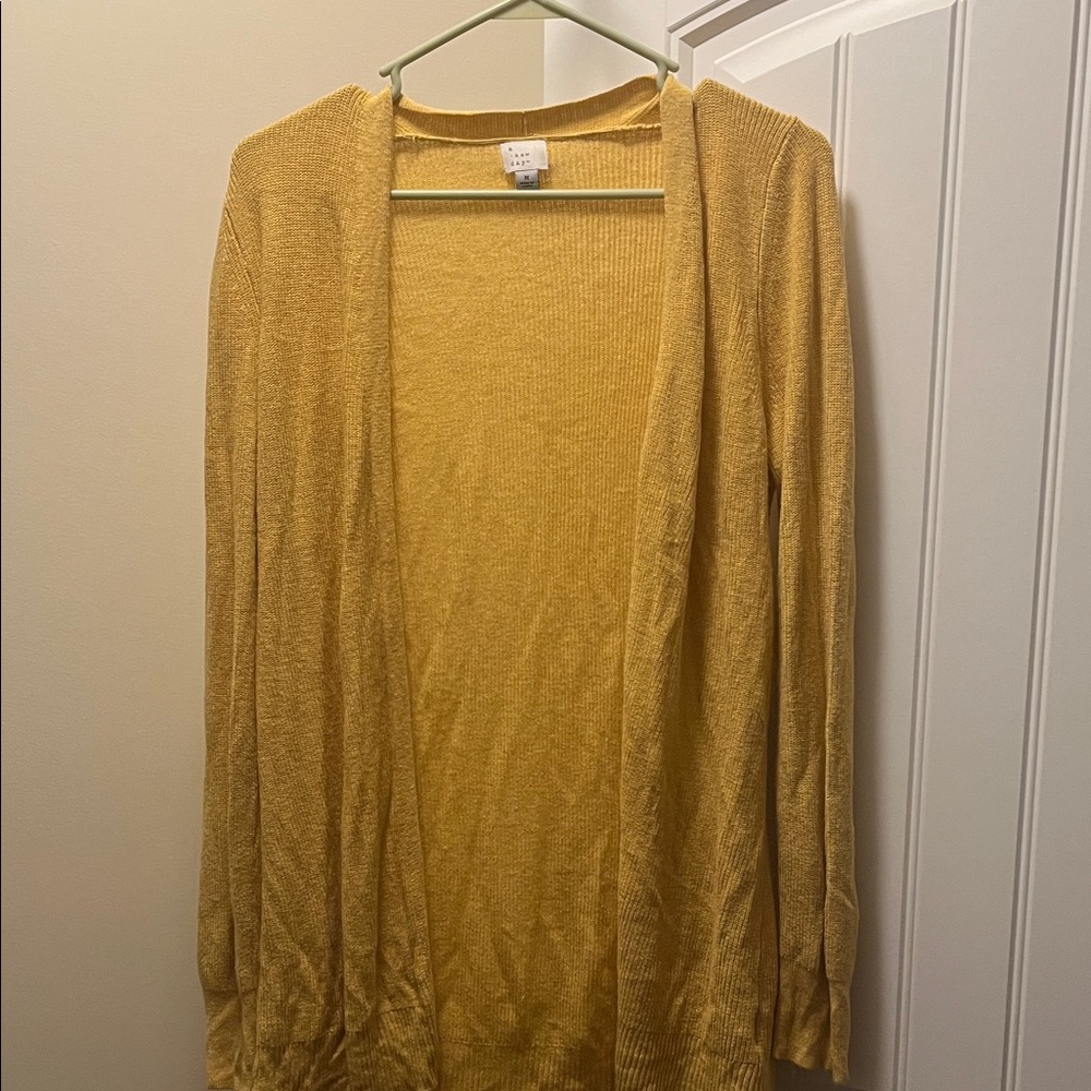 a new day Mustard Yellow Women's Cardigan